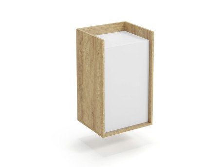 MOBIUS cabinet 1D color: hikora oak/white DIOMMI V-PL-MOBIUS-SZAFKA_1D-BIEL