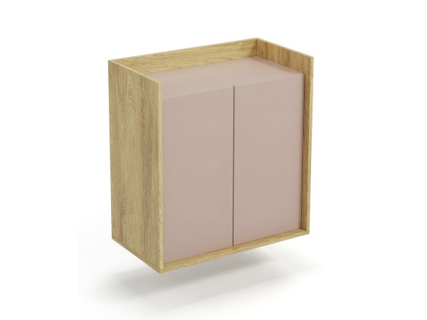 MOBIUS cabinet 2D color: hikora oak/white DIOMMI V-PL-MOBIUS-SZAFKA_2D-ANT.RÓŻ
