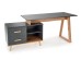 SERGIO XL, desk, anthracite matt - wotan oak