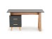SERGIO, desk, anthracite matt - wotan oak