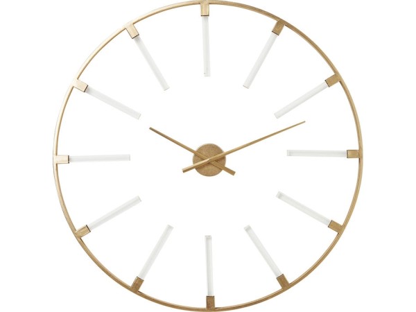 Ρολόι Τοίχου Visible Sticks Ø92cm 91.5x44685x91.5εκ - Χρυσό