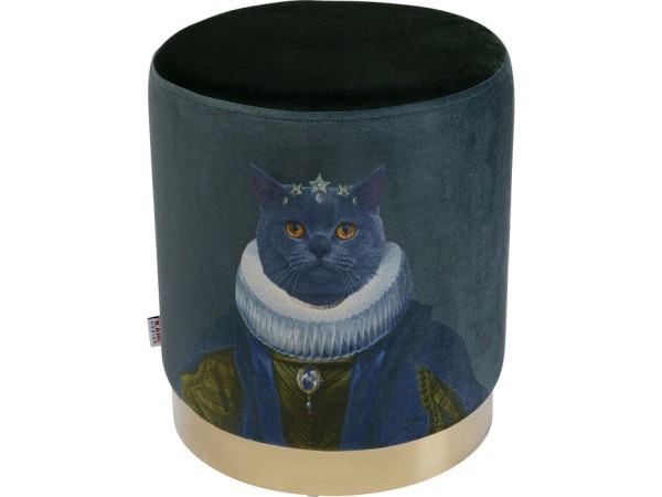 Σκαμπό Cherry Γάτα 32x32x38 εκ. - Πολύχρωμο