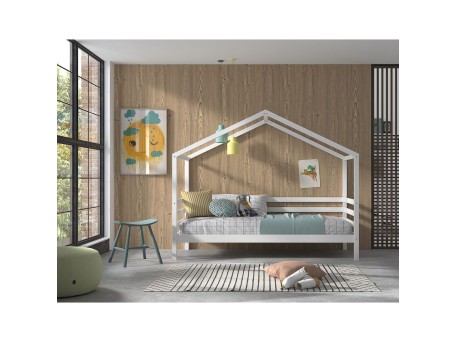 Παιδικός καναπές  κρεβάτι σπιτάκι Dallas Rail  Μονό Λευκό Παιδικός καναπές  κρεβάτι σπιτάκι Dallas Rail  Μονό Λευκό