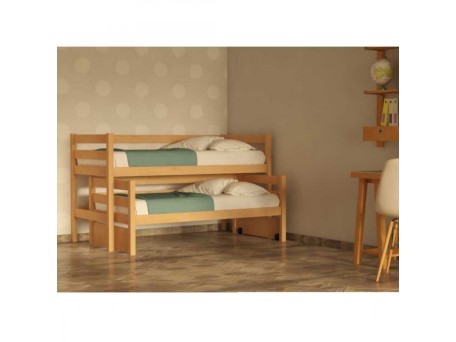 Χαμηλή Παιδική Κουκέτα ELI σε φυσικό οξιά Χαμηλή Παιδική Κουκέτα ELI σε φυσικό οξιά