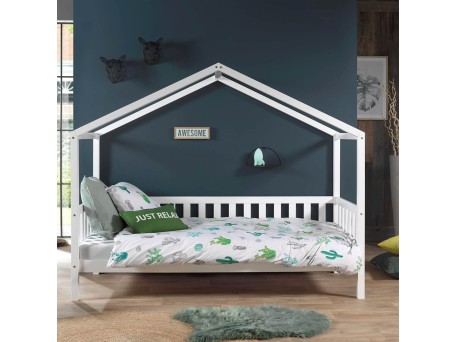 Παιδικός καναπές  κρεβάτι σπιτάκι Dallas Tree Rail Λευκό Παιδικός καναπές  κρεβάτι σπιτάκι Dallas Tree Rail Λευκό