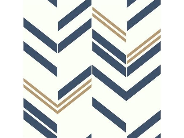 Αυτοκόλλητη Ταπετσαρία Blue Chevron Stripe Peel KAL.RMK9002