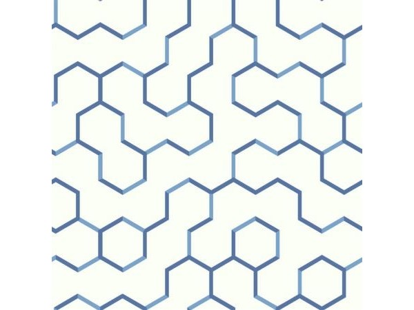 Αυτοκόλλητη Ταπετσαρία Blue Open Geometric Peel KAL.RMK9093