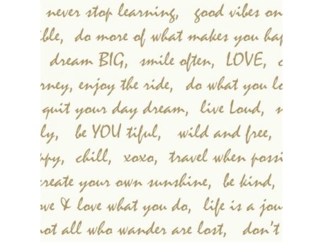 Αυτοκόλλητη Ταπετσαρία Gold Dream Big Script Peel KAL.RMK9006