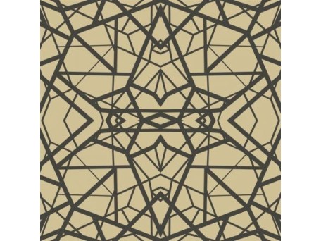 Αυτοκόλλητη Ταπετσαρία Shatter Geometric Gold/Black Peel KAL.RMK10688