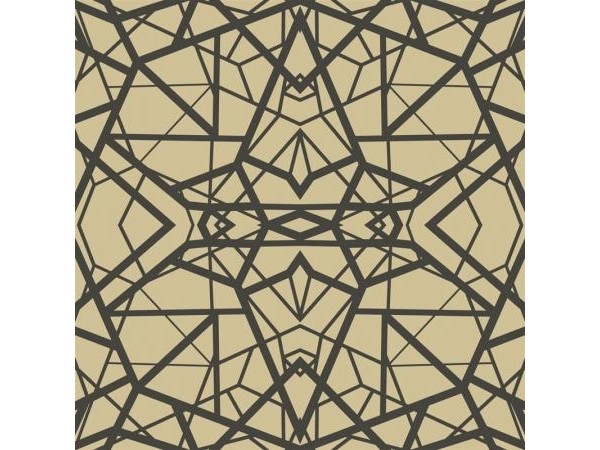 Αυτοκόλλητη Ταπετσαρία Shatter Geometric Gold/Black Peel KAL.RMK10688