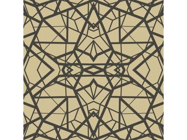 Αυτοκόλλητη Ταπετσαρία Shatter Geometric Gold/Black Peel KAL.RMK10688