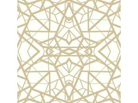 Αυτοκόλλητη Ταπετσαρία Shatter Geometric White/Gold Peel KAL.RMK10687