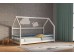 Ημίδιπλο παιδικό κρεβάτι σπιτάκι  House bed Genius οξιά 120 Χ 190 λευκό 