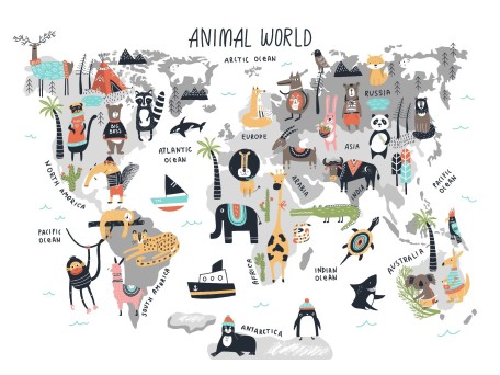 Φωτοταπετσαρία χάρτης 18