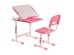 Γραφείο ρυθμιζόμενο Comfort line 20 ροζ με καρέκλα 