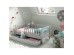Νηπιακό κρεβάτι  Toddler σε στυλ καναπέ-Vertical , σε γκρι χρώμα