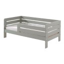 Νηπιακό κρεβάτι  Toddler σε στυλ καναπέ - Horizontal , σε γκρι χρώμα