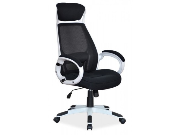 Καρέκλα γραφείου  Q-409 Άσπρη-Μαύρη