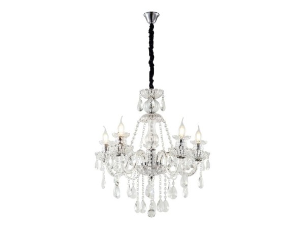 Artekko Chandelier Πολυέλαιος 8φωτος Διάφανο Κρύσταλλο (80x80x70)cm Artekko Chandelier Πολυέλαιος 8φωτος Διάφανο Κρύσταλλο (80x80x70)cm