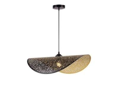 Artekko Hat Φωτιστικό Μεταλλικό Μαύρο/Χρυσό (60x40x20)cm