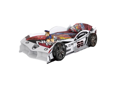 Παιδικό Κρεβάτι  Max Car Λευκό Παιδικό Κρεβάτι  Max Car Λευκό