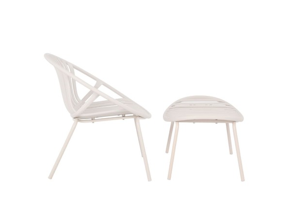ΠΟΛΥΘΡΟΝΑ NADIN SET 2ΤΕΜ OFF WHITE 80x61.5x73
