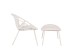 ΠΟΛΥΘΡΟΝΑ NADIN SET 2ΤΕΜ OFF WHITE 80x61.5x73