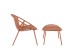 ΠΟΛΥΘΡΟΝΑ NADIN SET 2ΤΕΜ TERRACOTTA 80x61.5x73