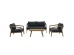ΣΑΛΟΝΙ MADERA SET 1+2+1 ΦΥΣΙΚΟ ΓΚΡΙ