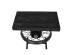 ΤΡΑΠΕΖΙ  ΒΟΗΘΗΤΙΚΟ WHEEL ΜΑΥΡΟ ΑΣΗΜΙ 61x36x56