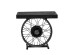 ΤΡΑΠΕΖΙ  ΒΟΗΘΗΤΙΚΟ WHEEL ΜΑΥΡΟ ΑΣΗΜΙ 61x36x56