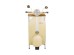 ΤΡΑΠΕΖΙ  ΒΟΗΘΗΤΙΚΟ MINI VESPA ΜΕ ΡΑΦΙΑ CREAM ΛΕΥΚΟ ΦΥΣΙΚΟ 61x45x88