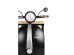 ΤΡΑΠΕΖΙ  ΒΟΗΘΗΤΙΚΟ MINI VESPA ΜΕ ΡΑΦΙΑ ΜΑΥΡΟ ΑΣΗΜΙ ΦΥΣΙΚΟ 61x45x88