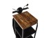ΤΡΑΠΕΖΙ  ΒΟΗΘΗΤΙΚΟ MINI VESPA ΜΕ ΡΑΦΙΑ ΜΑΥΡΟ ΑΣΗΜΙ ΦΥΣΙΚΟ 61x45x88
