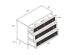 ΣΥΡΤΑΡΙΕΡΑ AMMOS  ΤΡΙΑ ΣΥΡΤΑΡΙΑ ΦΥΣΙΚΟ ΜΕ RATTAN 90x39x79