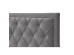 ΚΡΕΒΑΤΙ NOBLE (ΓΙΑ ΣΤΡΩΜΑ 160x200cm) ΓΚΡΙ ΣΚΟΥΡΟ 216.5x165x122