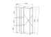 ΝΤΟΥΛΑΠΑ  MODE SONOMA ΜΑΥΡΟ 90x40x167