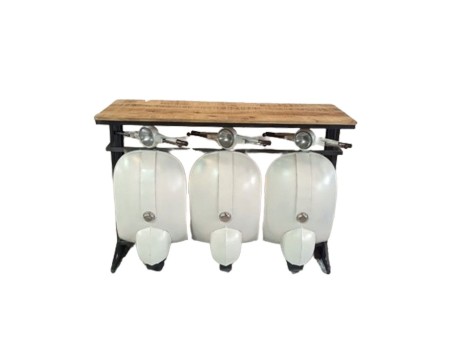 ΚΟΝΣΟΛΑ VESPA CREAM ΛΕΥΚΟ ΦΥΣΙΚΟ 138x52x100