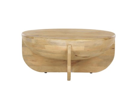 ΤΡΑΠΕΖΙ  ΣΑΛΟΝΙΟΥ ΣΤΡΟΓΓΥΛΟ  PALOMA ΦΥΣΙΚΟ 91x91x40