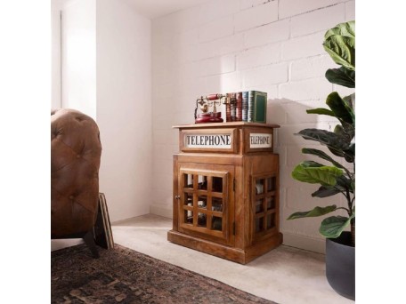 ΤΡΑΠΕΖΙ  ΒΟΗΘΗΤΙΚΟ MINI LONDON ΦΥΣΙΚΟ 51x38x69