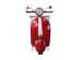 ΤΡΑΠΕΖΙ  ΒΟΗΘΗΤΙΚΟ MINI VESPA ΜΕ ΡΑΦΙΑ ΚΟΚΚΙΝΟ ΛΕΥΚΟ ΦΥΣΙΚΟ 61x45x88