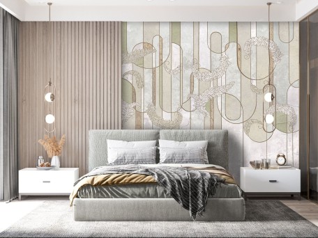 Φωτοταπετσαρία γεωμετρικά σχήματα  