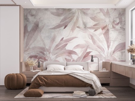 Φωτοταπετσαρία Pink Palm Dreams