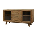 Μπουφές  ξύλινος  με πορτάκια και συρτάρια 160  Μπουφές  ξύλινος  με πορτάκια και συρτάρια 160