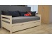 Καναπές κρεβάτι οξιάς Natali σε λευκό χρώμα 