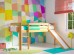 Παιδικό κρεβάτι υπερυψωμένο οξιά με τσουλήθρα Eco σε φυσικό χρώμα