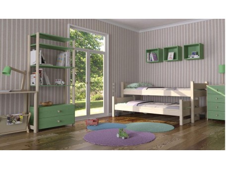 Κουκέτα Χαμηλή όλο μασίφ ξύλο φοίνικας