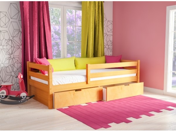 Καναπές κρεβάτι οξιάς Natali σε φυσικό χρώμα