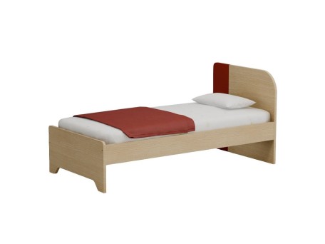 Μονό Κρεβάτι Duomo δρυς/κόκκινο Μονό Κρεβάτι Duomo δρυς/κόκκινο