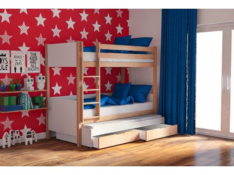 Παιδική κουκέτα KING φυσικό οξιά Παιδική κουκέτα KING φυσικό οξιά